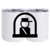 10 oz. White Stainless Steel Short Tumbler Thumbnail