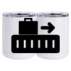 10 oz. White Stainless Steel Short Tumbler Thumbnail