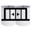 10 oz. White Stainless Steel Short Tumbler Thumbnail