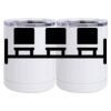 10 oz. White Stainless Steel Short Tumbler Thumbnail