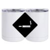 10 oz. White Stainless Steel Short Tumbler Thumbnail