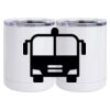 10 oz. White Stainless Steel Short Tumbler Thumbnail