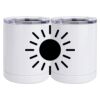 10 oz. White Stainless Steel Short Tumbler Thumbnail