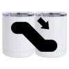 10 oz. White Stainless Steel Short Tumbler Thumbnail