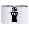 10 oz. White Stainless Steel Short Tumbler Thumbnail