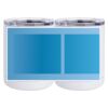 10 oz. White Stainless Steel Short Tumbler Thumbnail