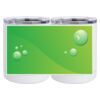 10 oz. White Stainless Steel Short Tumbler Thumbnail