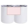 10 oz. White Stainless Steel Short Tumbler Thumbnail