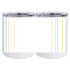 10 oz. White Stainless Steel Short Tumbler Thumbnail