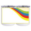 10 oz. White Stainless Steel Short Tumbler Thumbnail