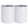 10 oz. White Stainless Steel Short Tumbler Thumbnail
