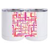10 oz. White Stainless Steel Short Tumbler Thumbnail