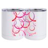 10 oz. White Stainless Steel Short Tumbler Thumbnail