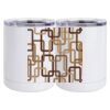 10 oz. White Stainless Steel Short Tumbler Thumbnail