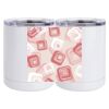 10 oz. White Stainless Steel Short Tumbler Thumbnail