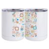 10 oz. White Stainless Steel Short Tumbler Thumbnail