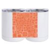 10 oz. White Stainless Steel Short Tumbler Thumbnail