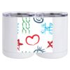 10 oz. White Stainless Steel Short Tumbler Thumbnail