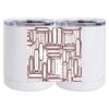 10 oz. White Stainless Steel Short Tumbler Thumbnail