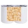 10 oz. White Stainless Steel Short Tumbler Thumbnail