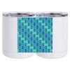 10 oz. White Stainless Steel Short Tumbler Thumbnail
