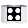 10 oz. White Stainless Steel Short Tumbler Thumbnail