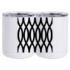 10 oz. White Stainless Steel Short Tumbler Thumbnail