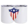 10 oz. White Stainless Steel Short Tumbler Thumbnail