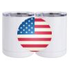 10 oz. White Stainless Steel Short Tumbler Thumbnail