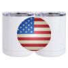 10 oz. White Stainless Steel Short Tumbler Thumbnail