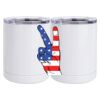 10 oz. White Stainless Steel Short Tumbler Thumbnail