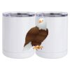 10 oz. White Stainless Steel Short Tumbler Thumbnail