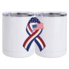 10 oz. White Stainless Steel Short Tumbler Thumbnail