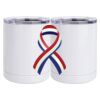 10 oz. White Stainless Steel Short Tumbler Thumbnail