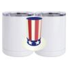10 oz. White Stainless Steel Short Tumbler Thumbnail