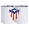 10 oz. White Stainless Steel Short Tumbler Thumbnail
