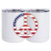 10 oz. White Stainless Steel Short Tumbler Thumbnail