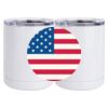 10 oz. White Stainless Steel Short Tumbler Thumbnail