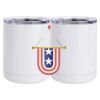 10 oz. White Stainless Steel Short Tumbler Thumbnail