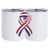 10 oz. White Stainless Steel Short Tumbler Thumbnail