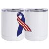 10 oz. White Stainless Steel Short Tumbler Thumbnail