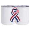 10 oz. White Stainless Steel Short Tumbler Thumbnail