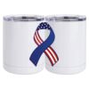10 oz. White Stainless Steel Short Tumbler Thumbnail
