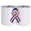 10 oz. White Stainless Steel Short Tumbler Thumbnail