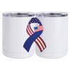 10 oz. White Stainless Steel Short Tumbler Thumbnail