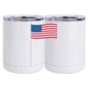 10 oz. White Stainless Steel Short Tumbler Thumbnail
