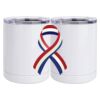 10 oz. White Stainless Steel Short Tumbler Thumbnail