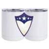 10 oz. White Stainless Steel Short Tumbler Thumbnail
