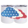 10 oz. White Stainless Steel Short Tumbler Thumbnail