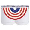 10 oz. White Stainless Steel Short Tumbler Thumbnail